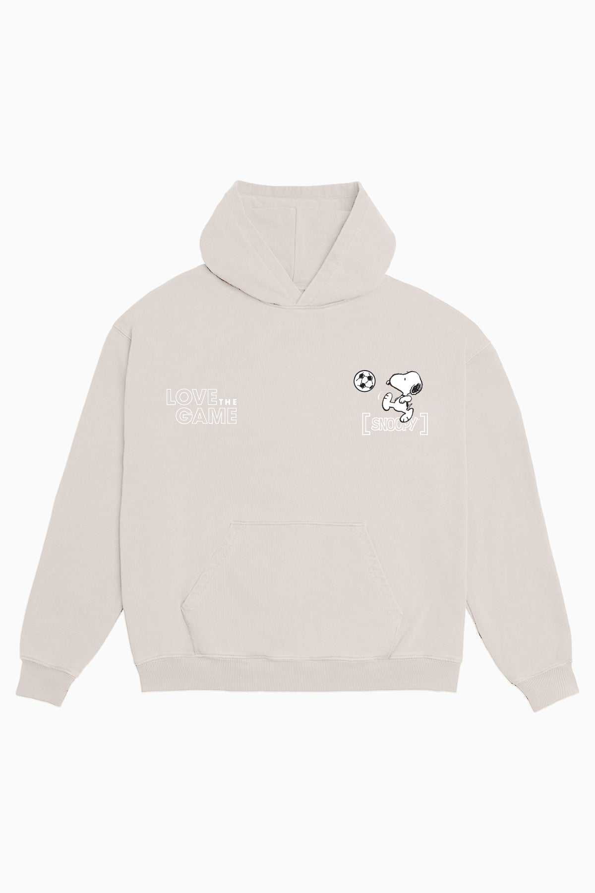 Snoopy Trumps Hoodie in Washed Stone