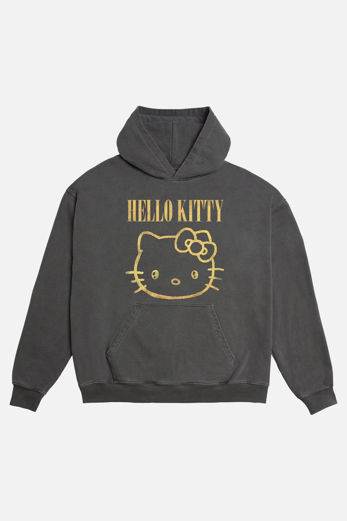 Hello Kitty Purrfect Rebels Hoodie in Washed Grey