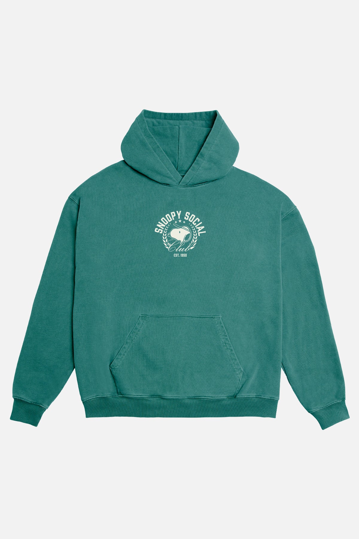 Snoopy Social Club Hoodie in Athletic Green