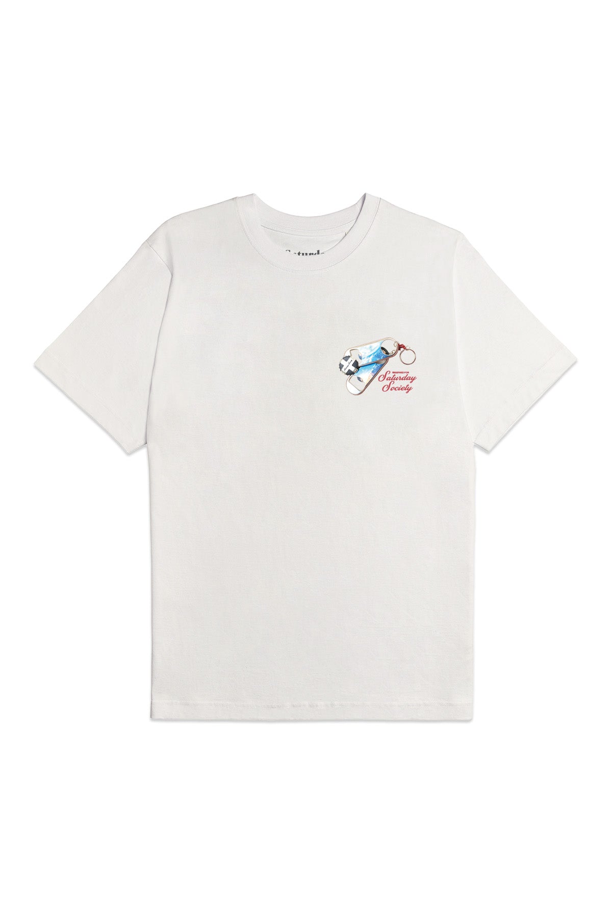 Saturday Society Meet Me At The Bar T-shirt in Vintage White