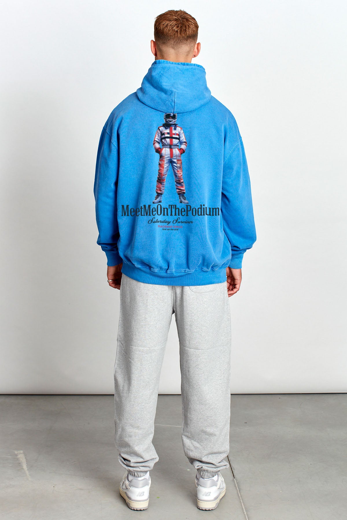 Saturday Society Meet Me On The Podium Hoodie in Federal Blue