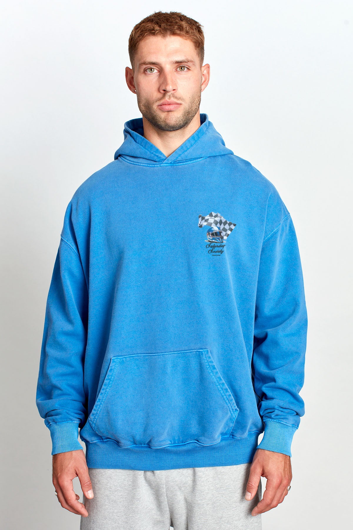 Saturday Society Meet Me On The Podium Hoodie in Federal Blue