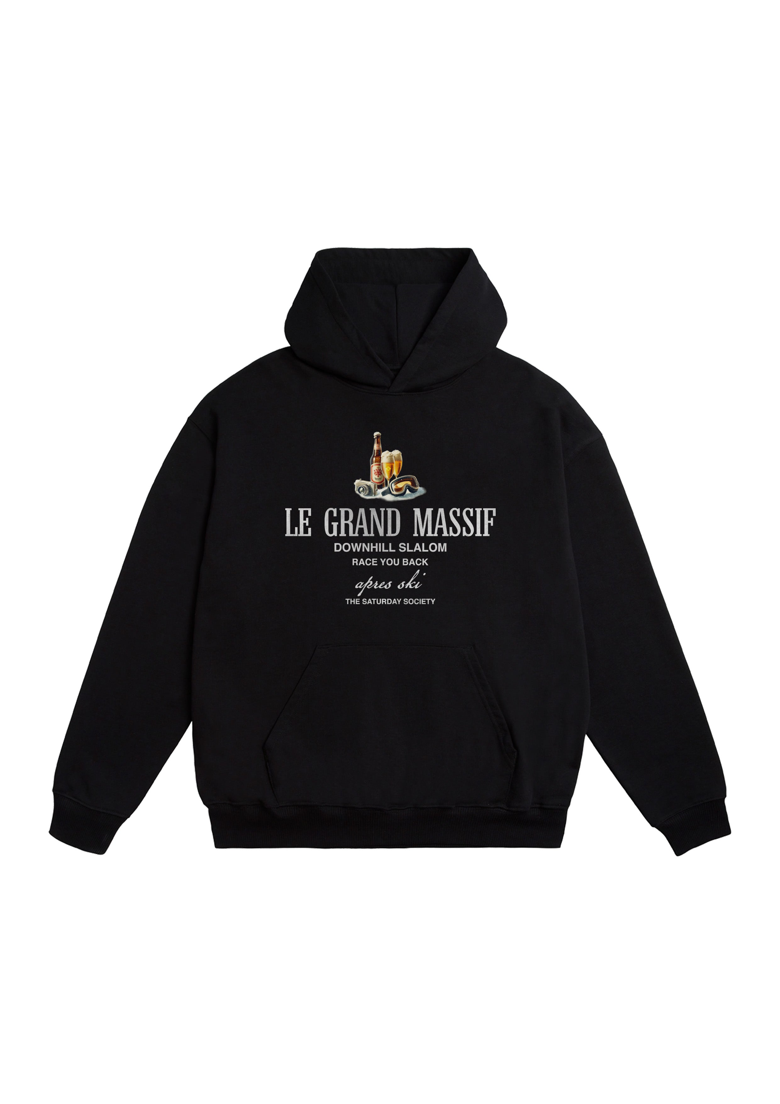 Saturday Society Le Grand Massif Hoodie in Black