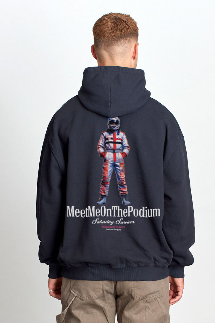 Saturday Society Meet Me On The Podium Hoodie in Black