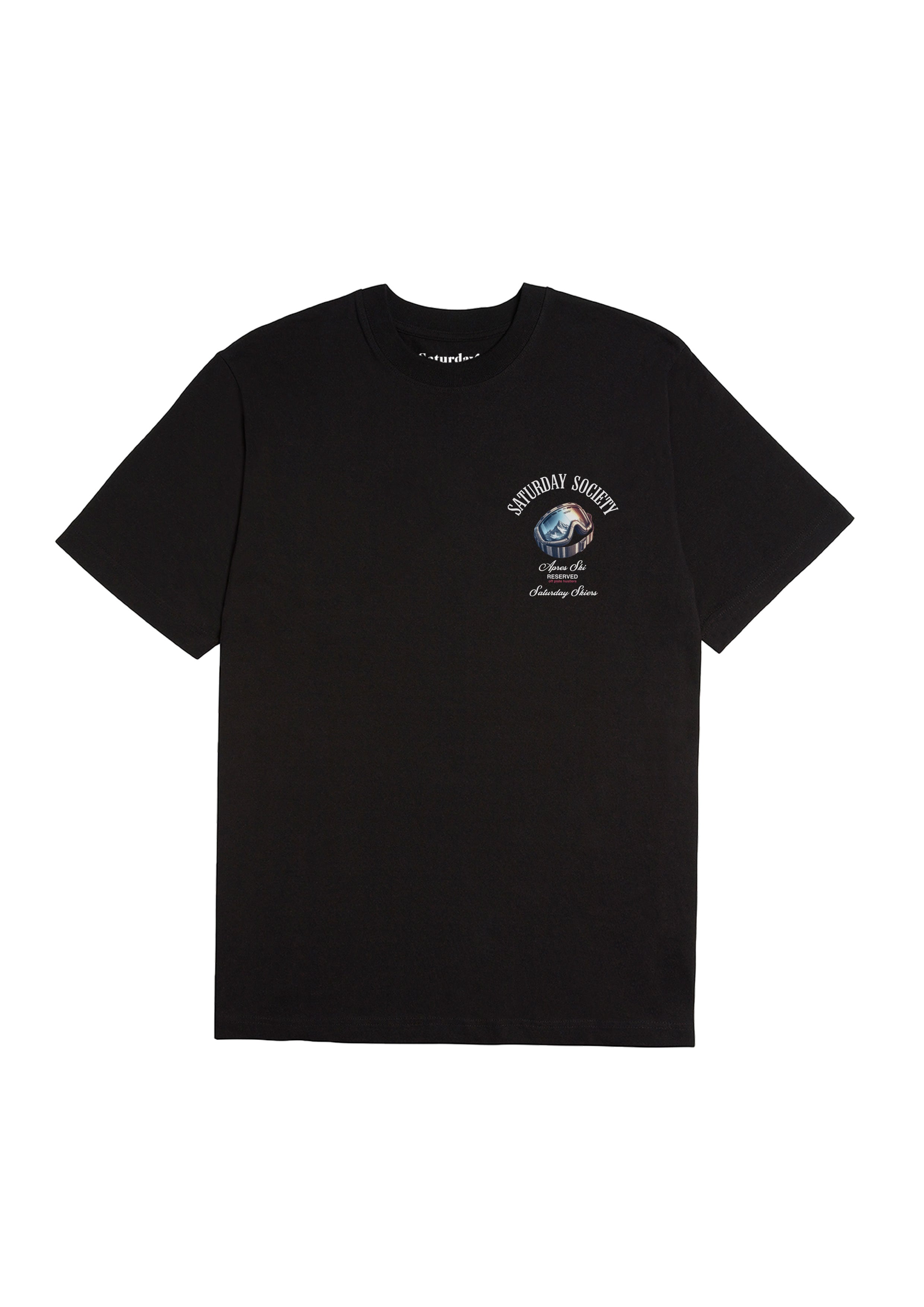 Saturday Society Meet Me On The Slopes T-shirt in Black