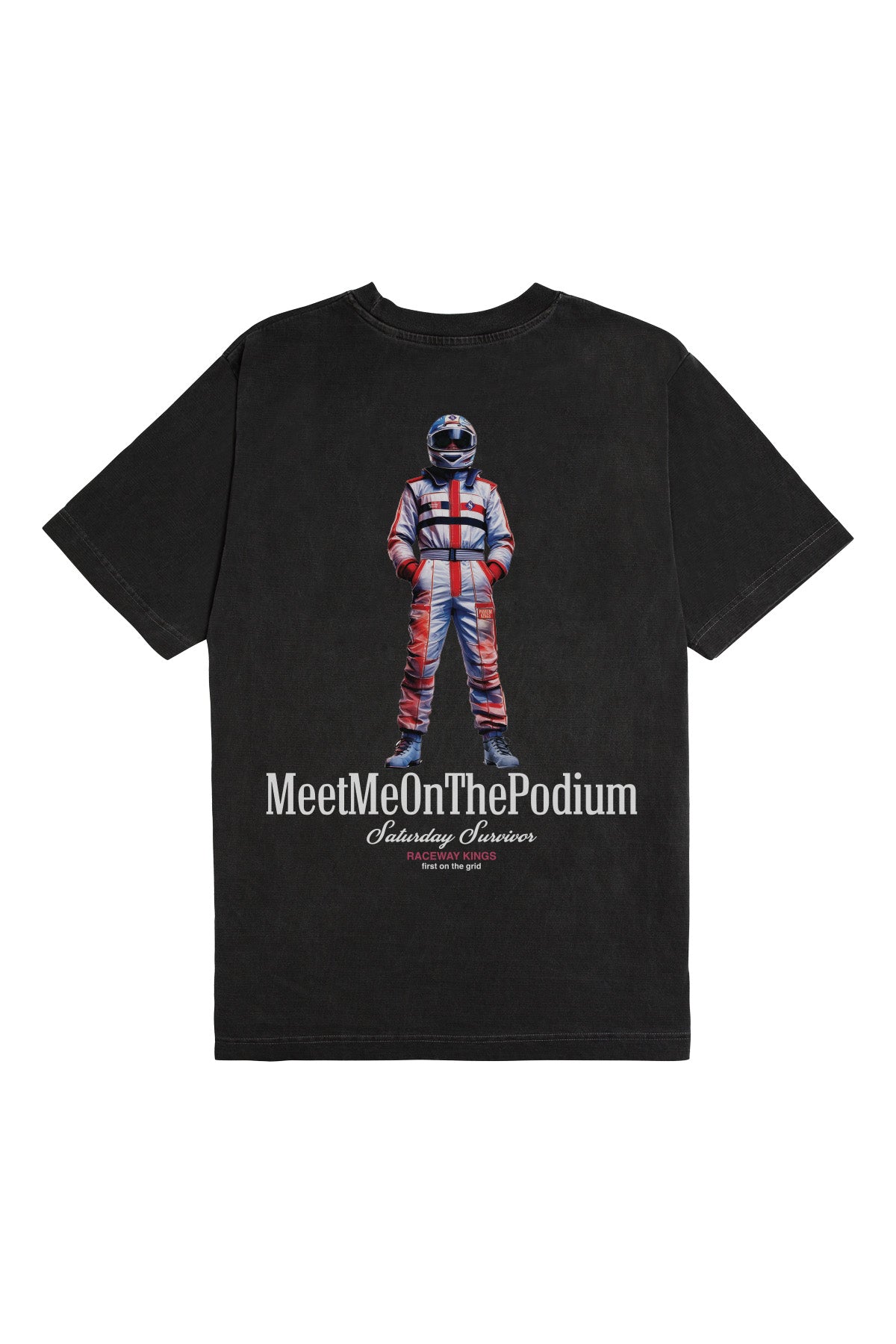 Saturday Society Meet Me On The Podium T-shirt in Black