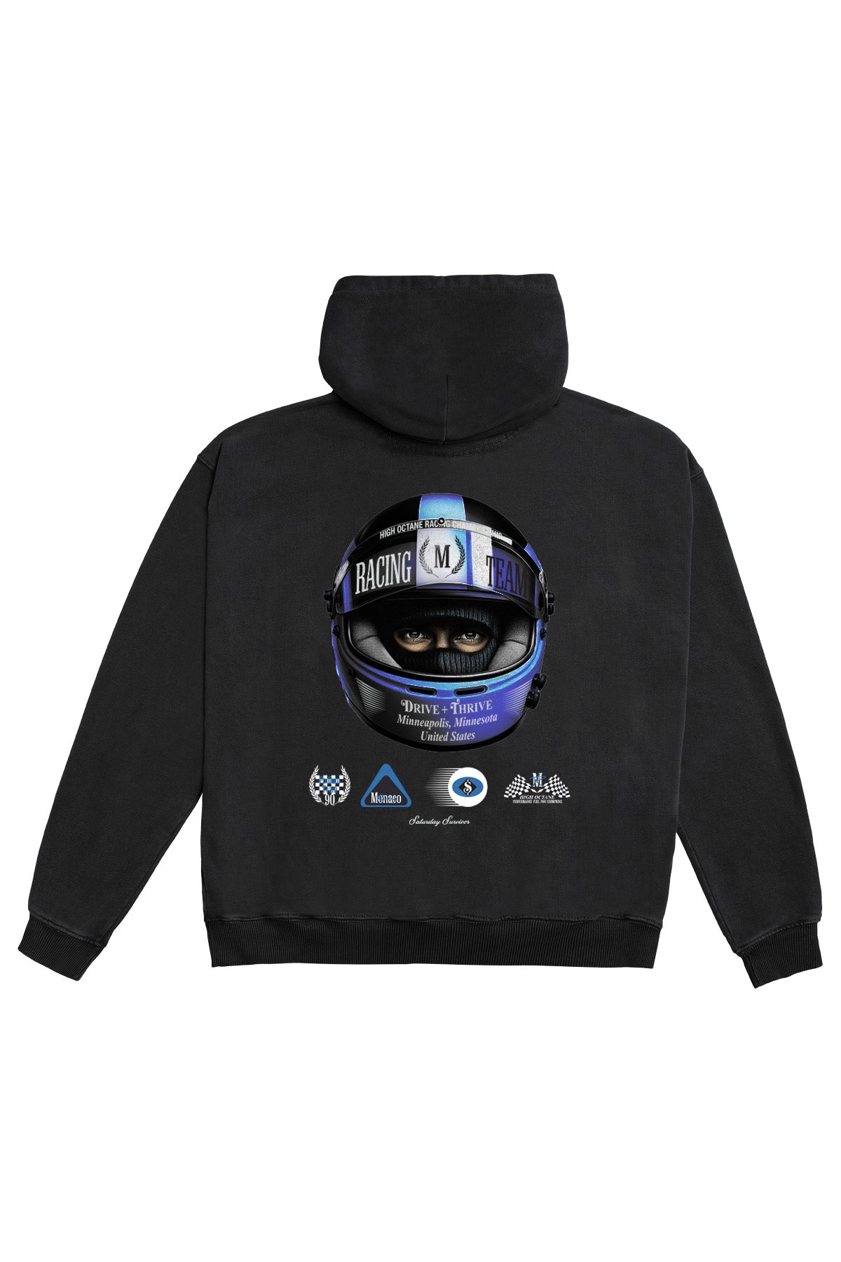 Saturday Society Minneapolis Racing Hoodie in Black