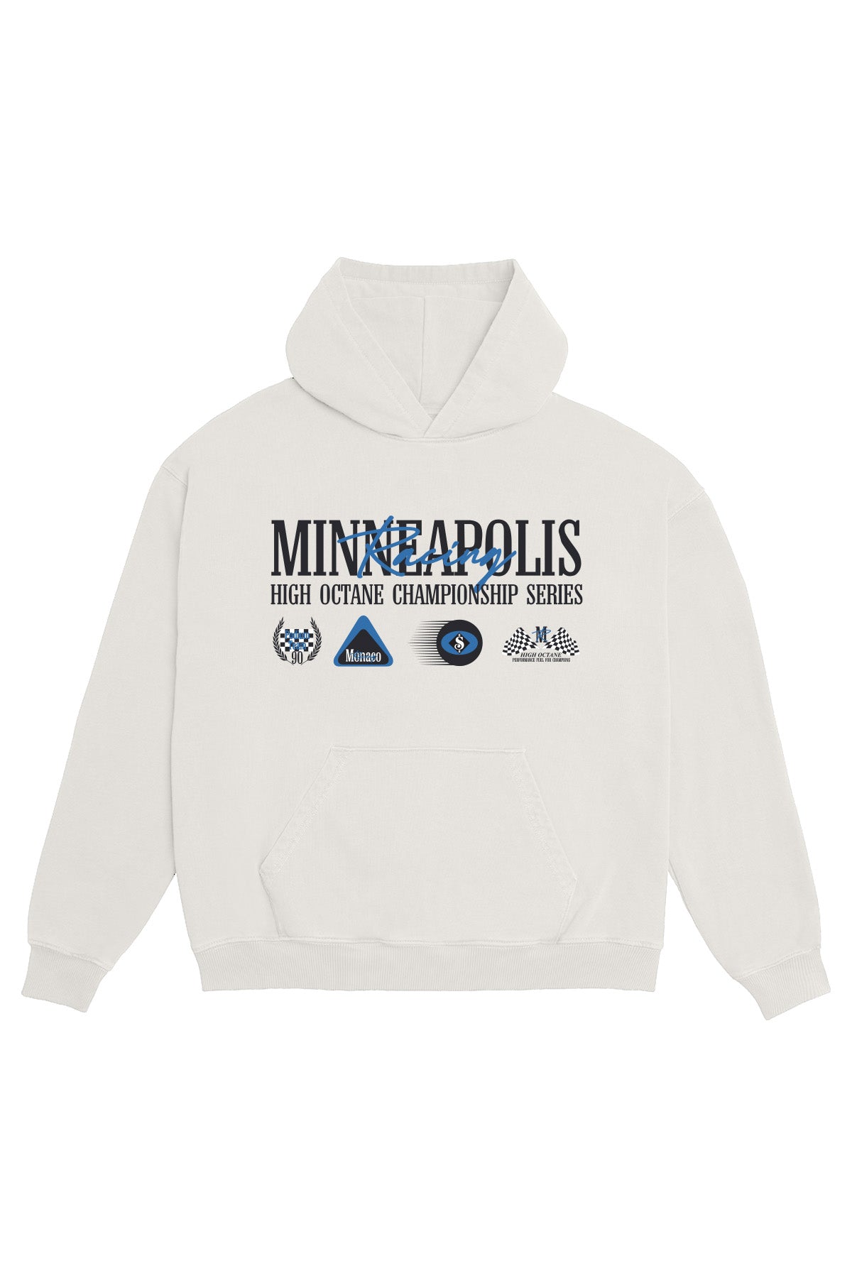 Saturday Society Minneapolis Racing Hoodie in Vintage White