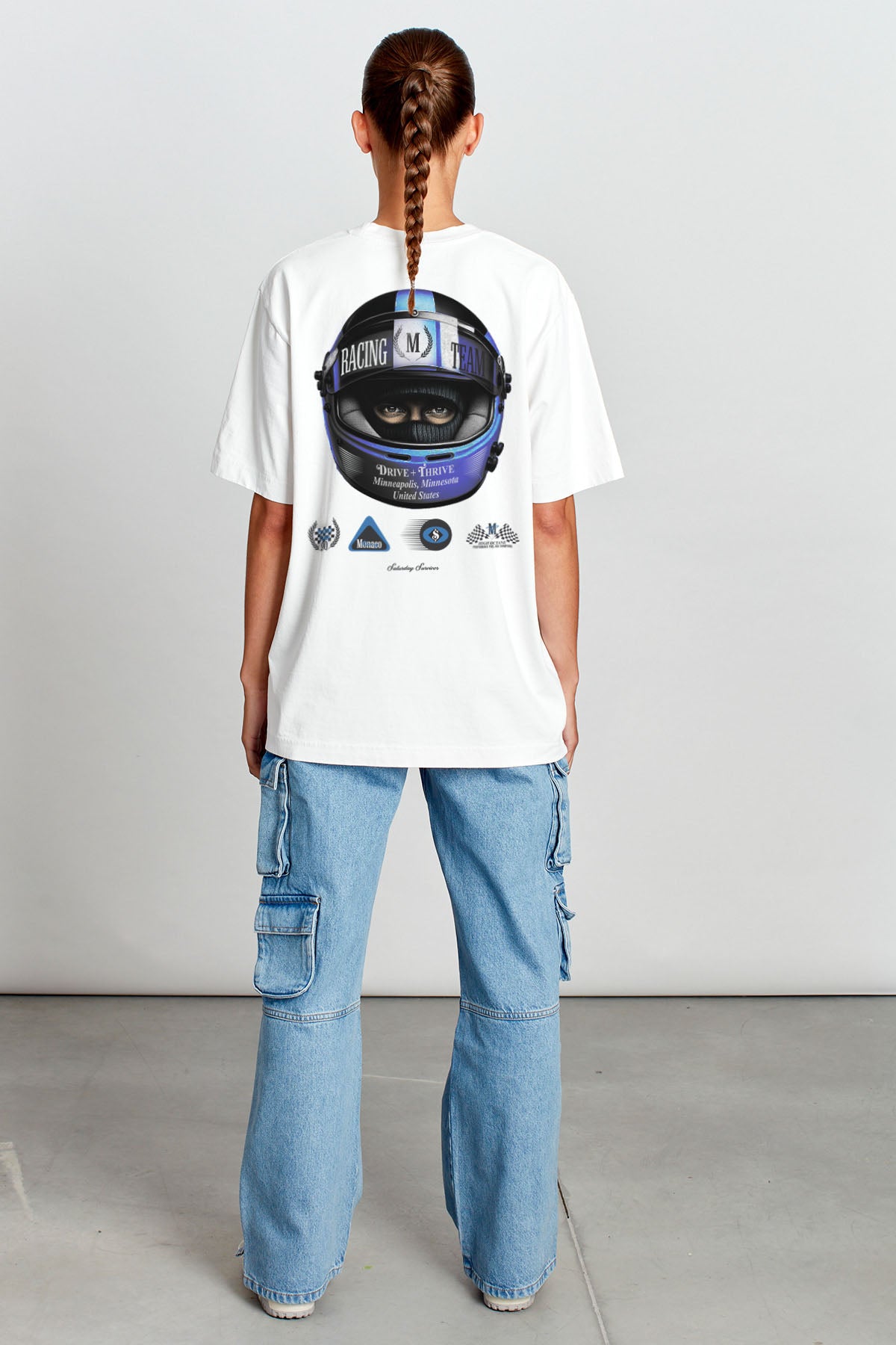 Saturday Society Minneapolis Racing T-shirt in Vintage White