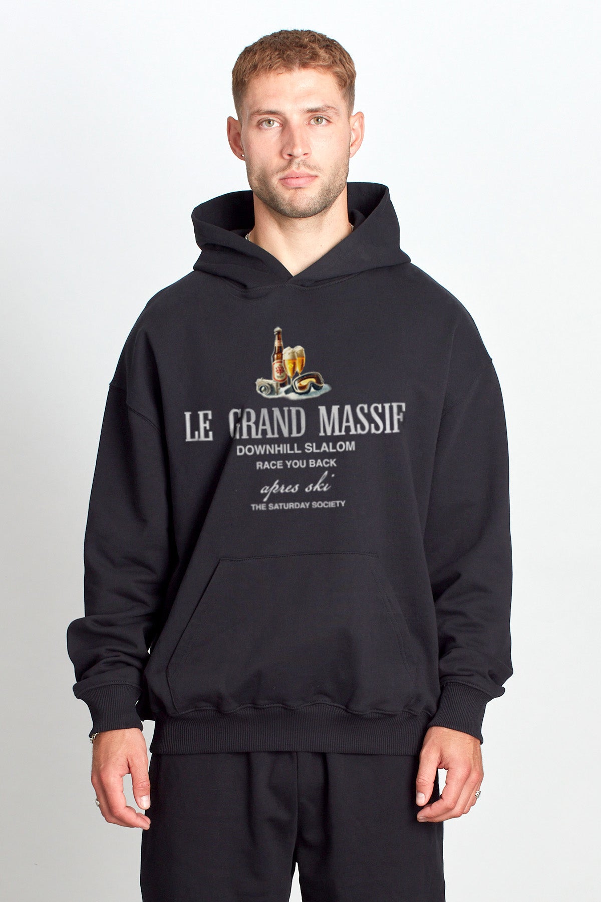 Saturday Society Le Grand Massif Hoodie in Black