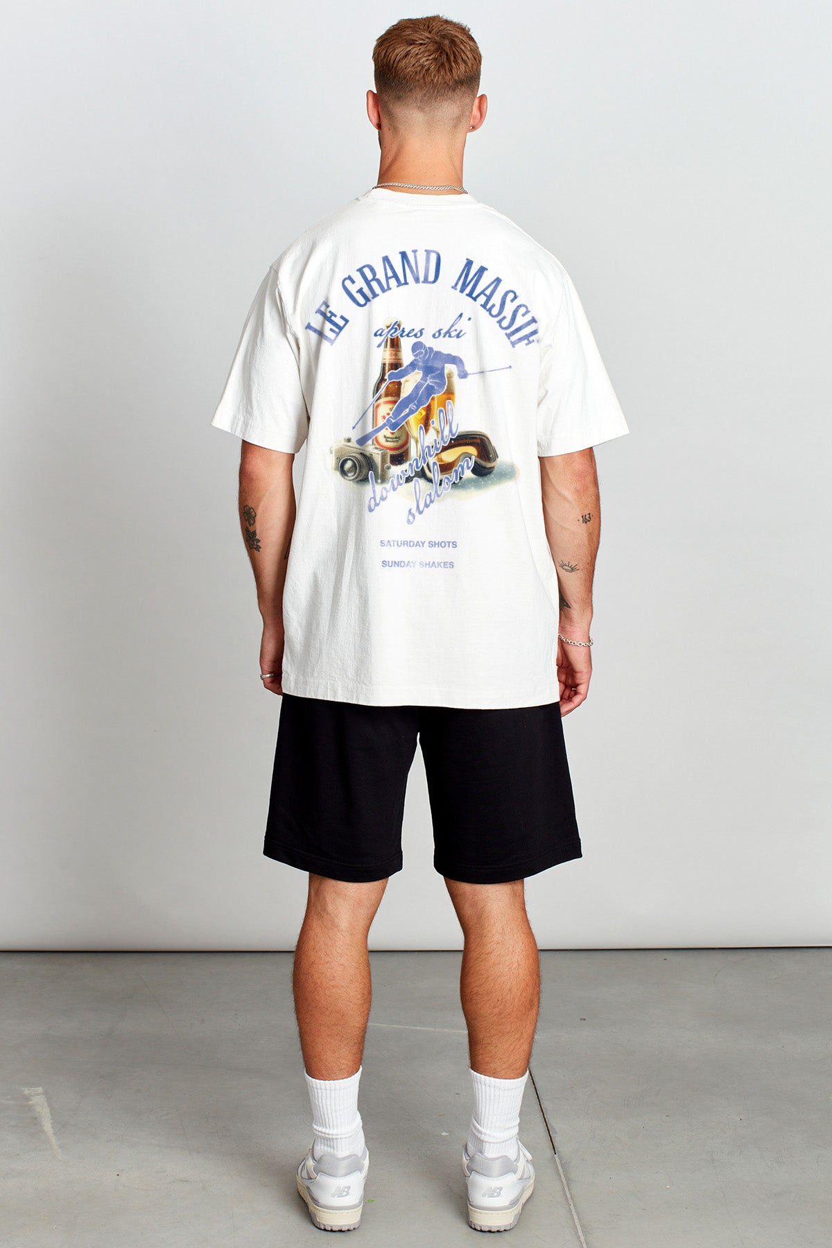 Saturday Society Le Grand Massif T-shirt in Vintage White