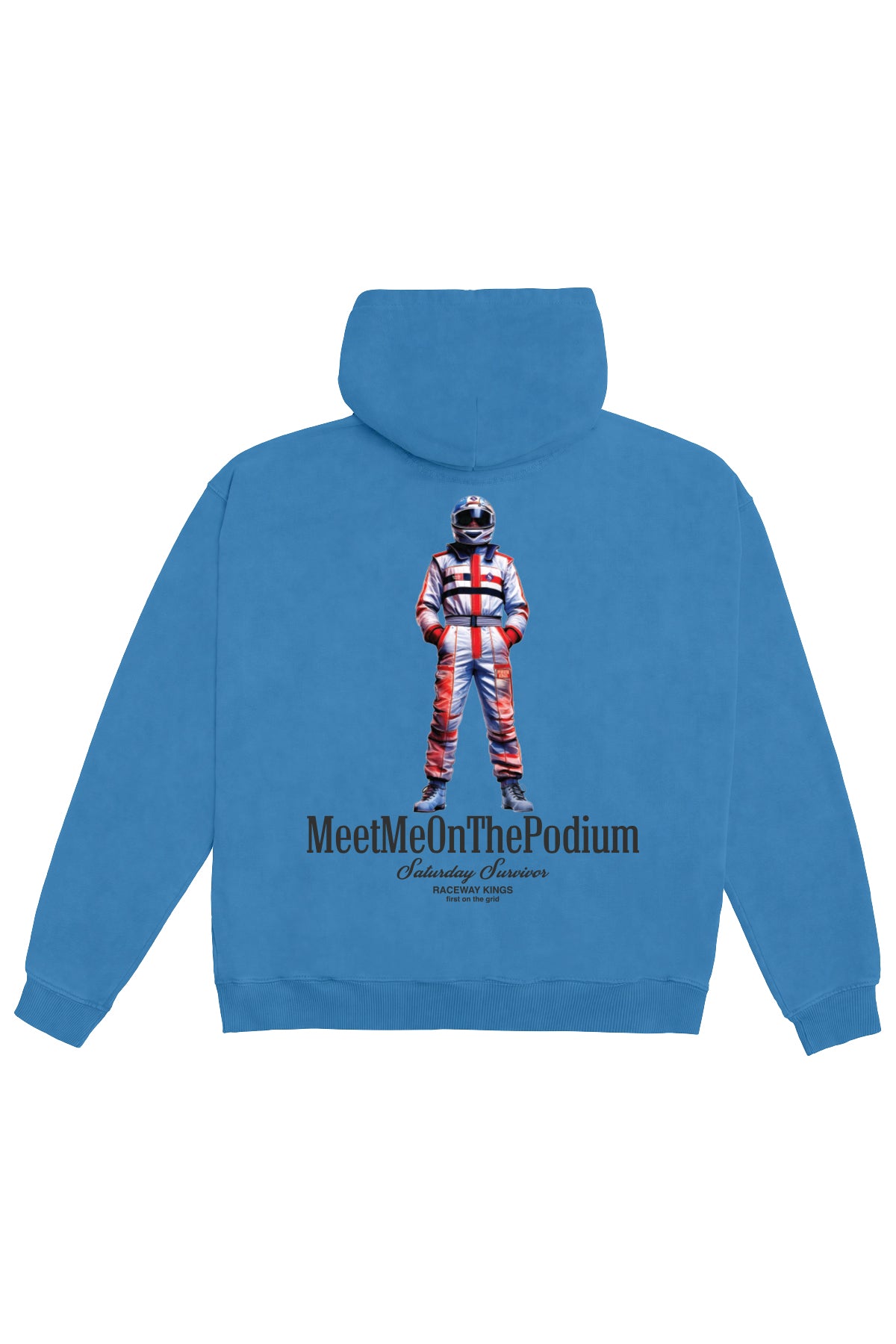 Saturday Society Meet Me On The Podium Hoodie in Federal Blue