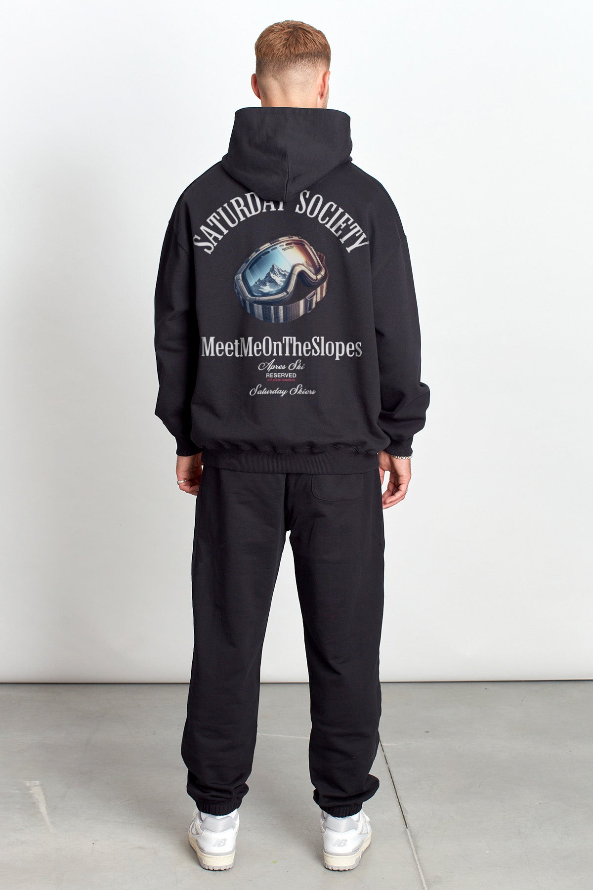 Saturday Society Meet Me On The Slopes Hoodie in Black