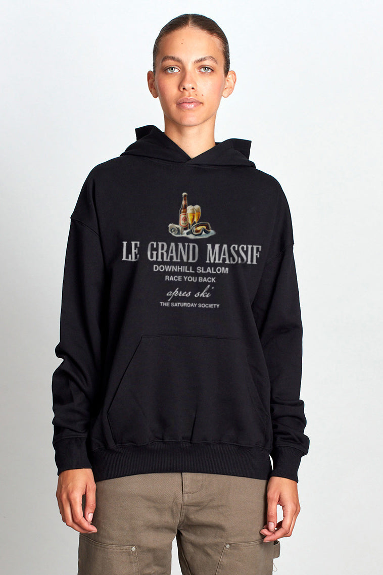 Saturday Society Le Grand Massif Hoodie in Black