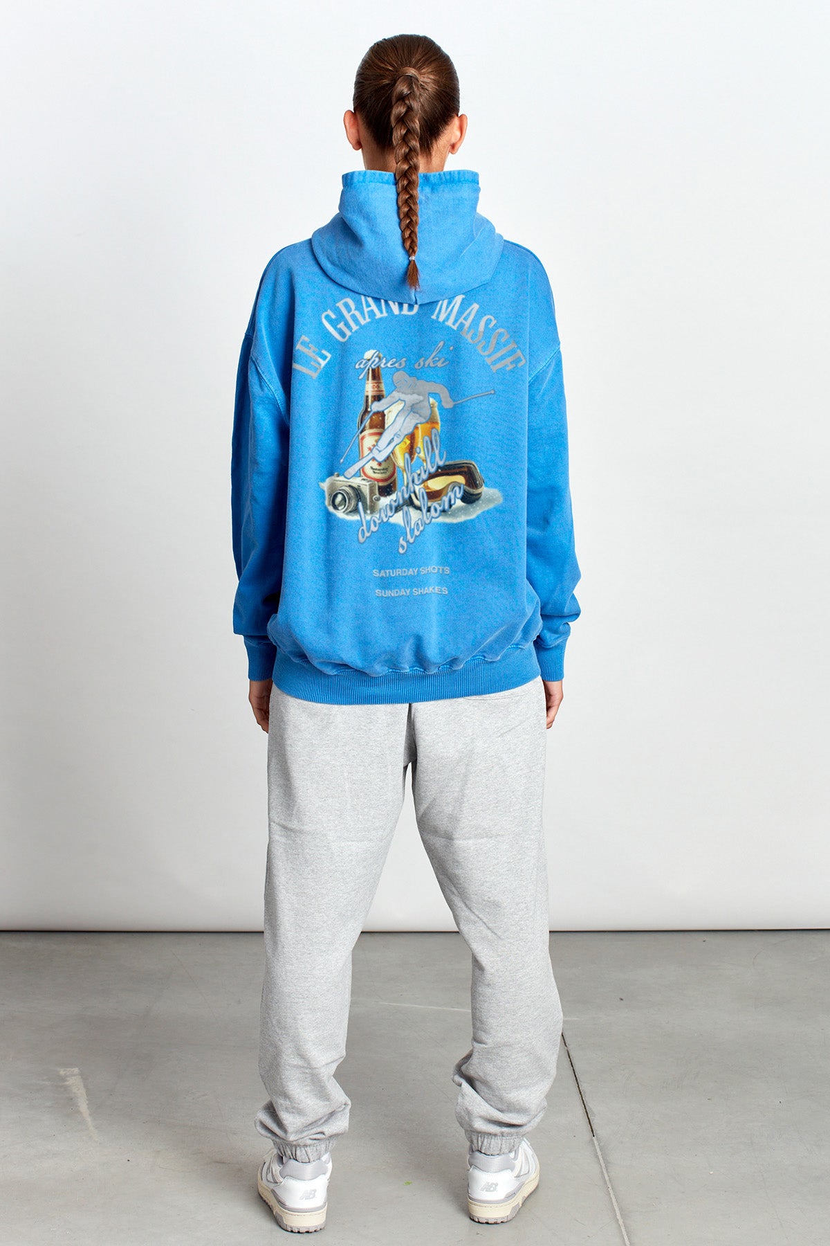 Saturday Society Le Grand Massif Hoodie in Federal Blue