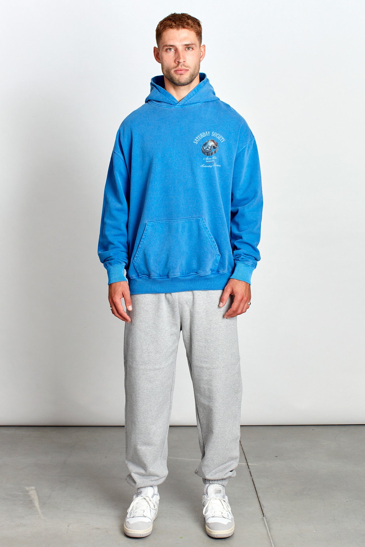 Saturday Society Meet Me On The Slopes Hoodie in Federal Blue