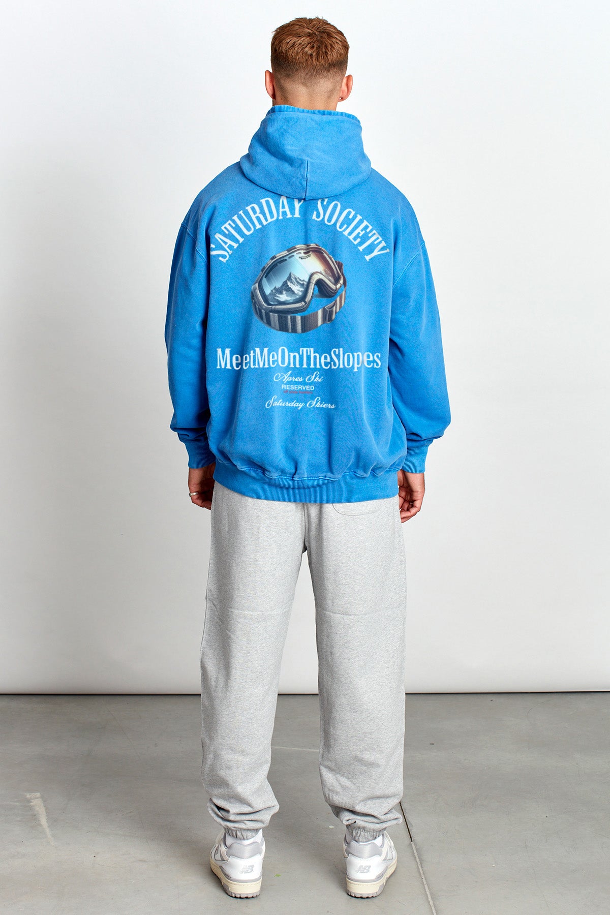 Saturday Society Meet Me On The Slopes Hoodie in Federal Blue