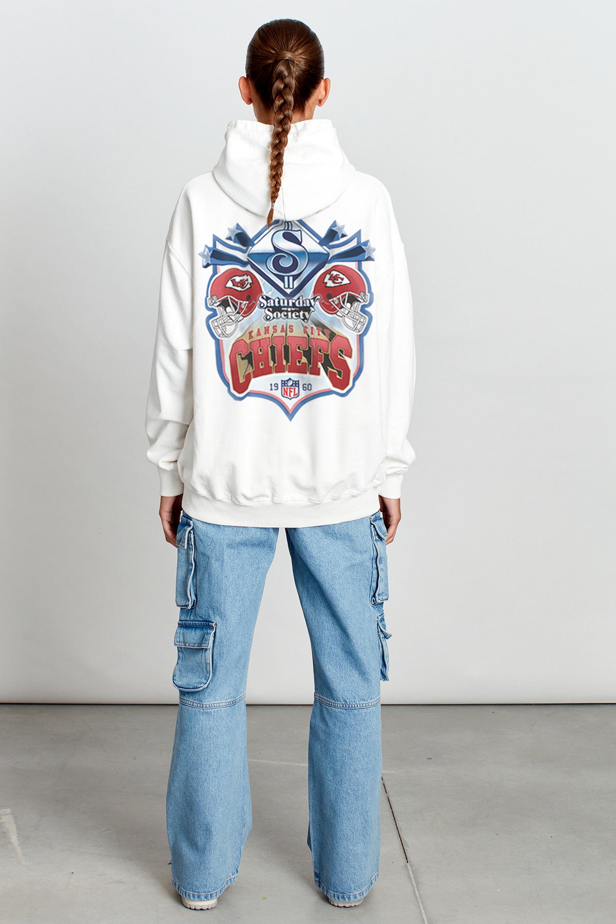 NFL KCC Saturday All Stars Hoodie in Vintage White