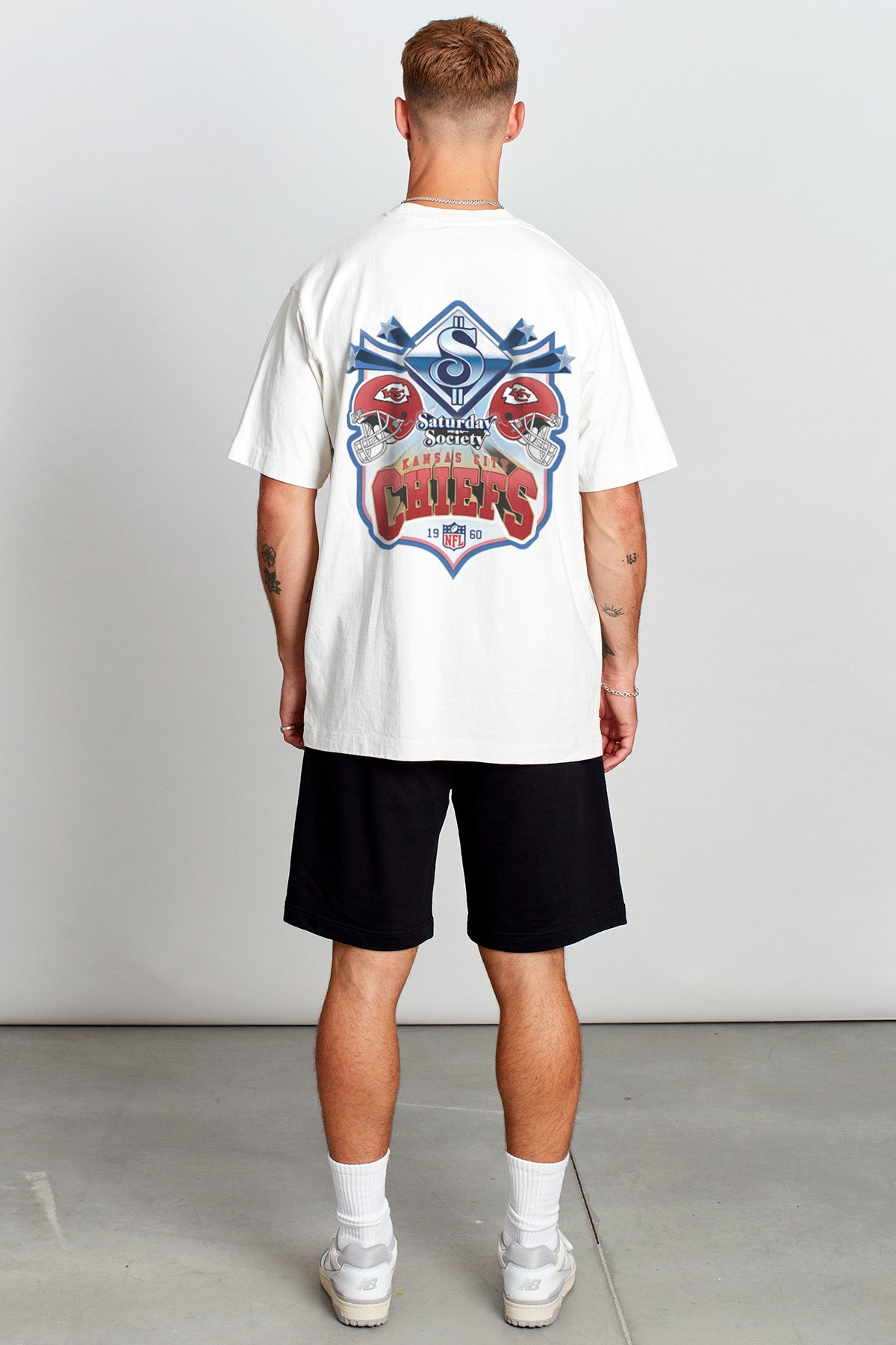 NFL KCC Saturday All Stars T-shirt in Vintage White