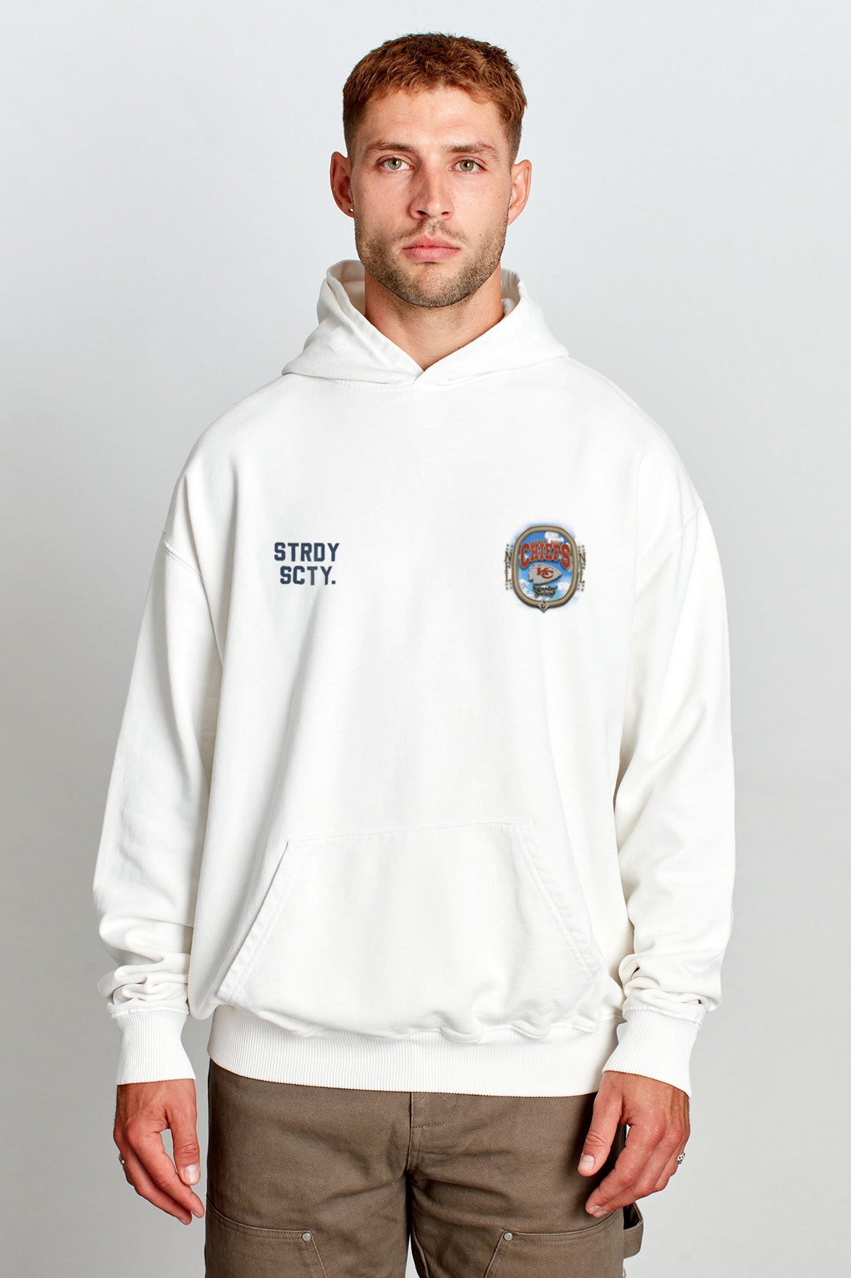 NFL KCC Bling When You're Winning Hoodie in Vintage White