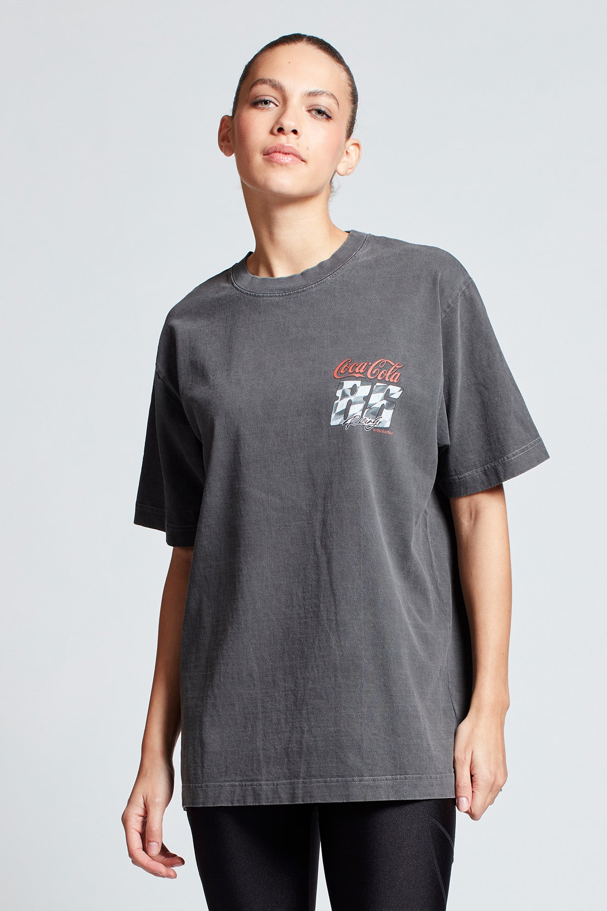 Coca-Cola Lights Out T-shirt in Washed Grey