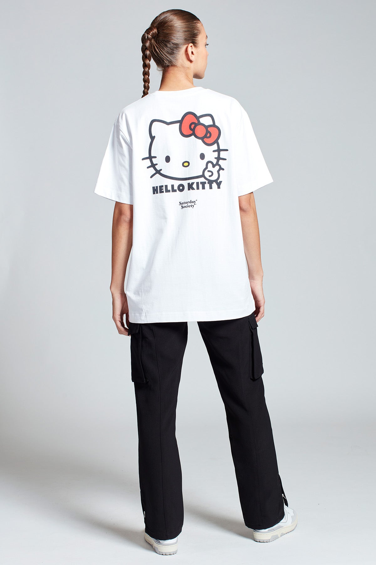 Hello Kitty Peace Out T-shirt in White