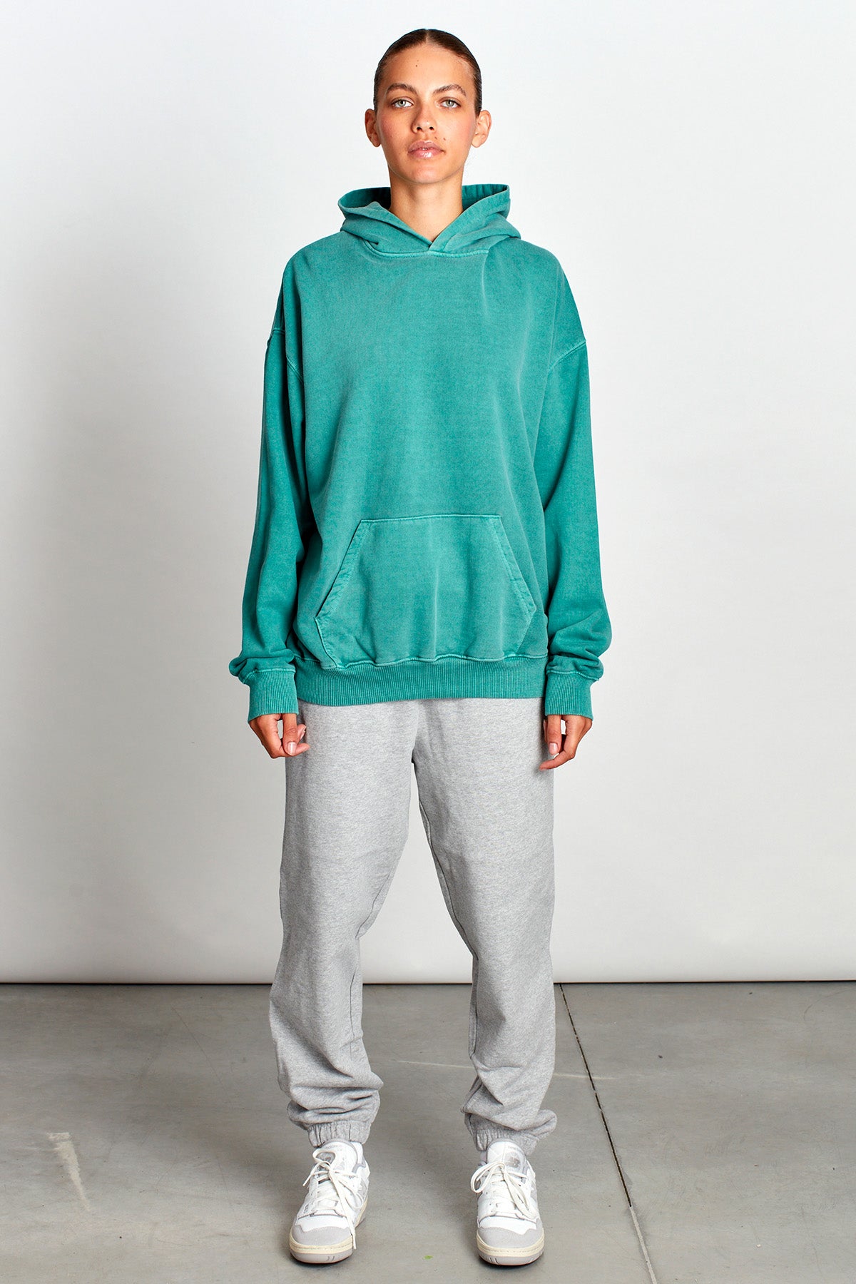 Saturday Society Minimals Hoodie in Athletic Green