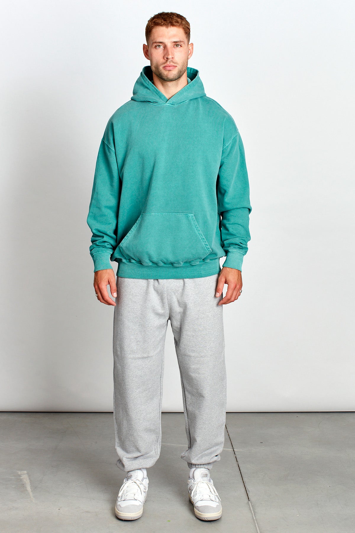 Saturday Society Minimals Hoodie in Athletic Green