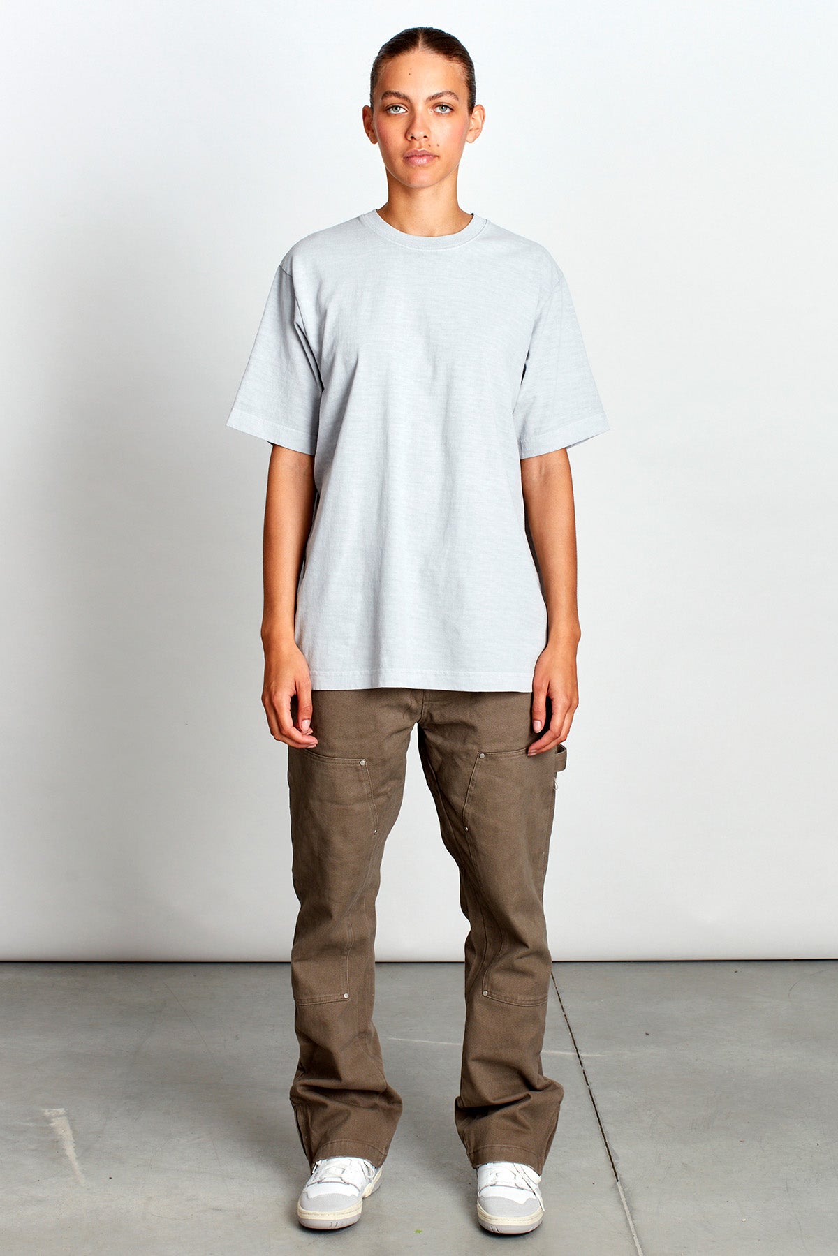 Saturday Society Minimals T-shirt in Cool Grey