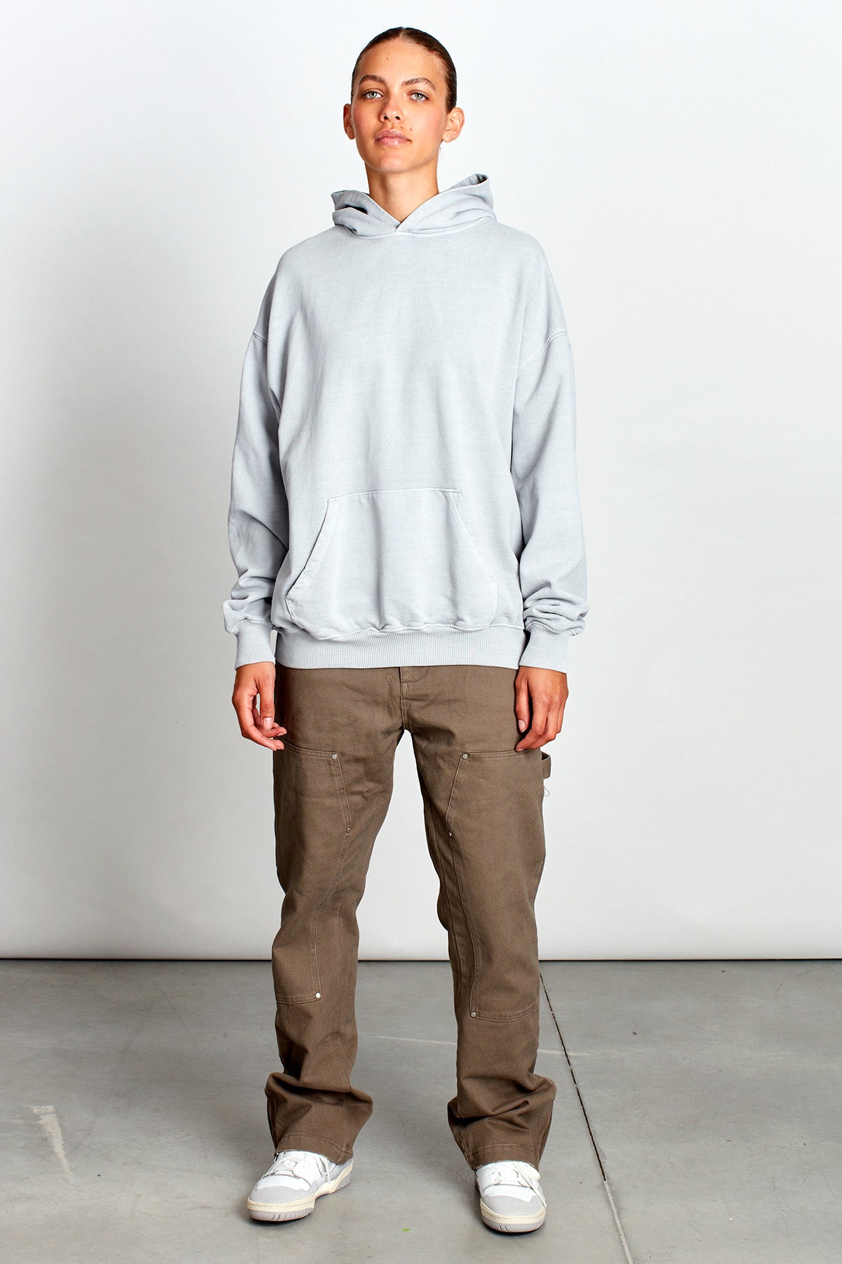 Saturday Society Minimals Hoodie in Cool Grey