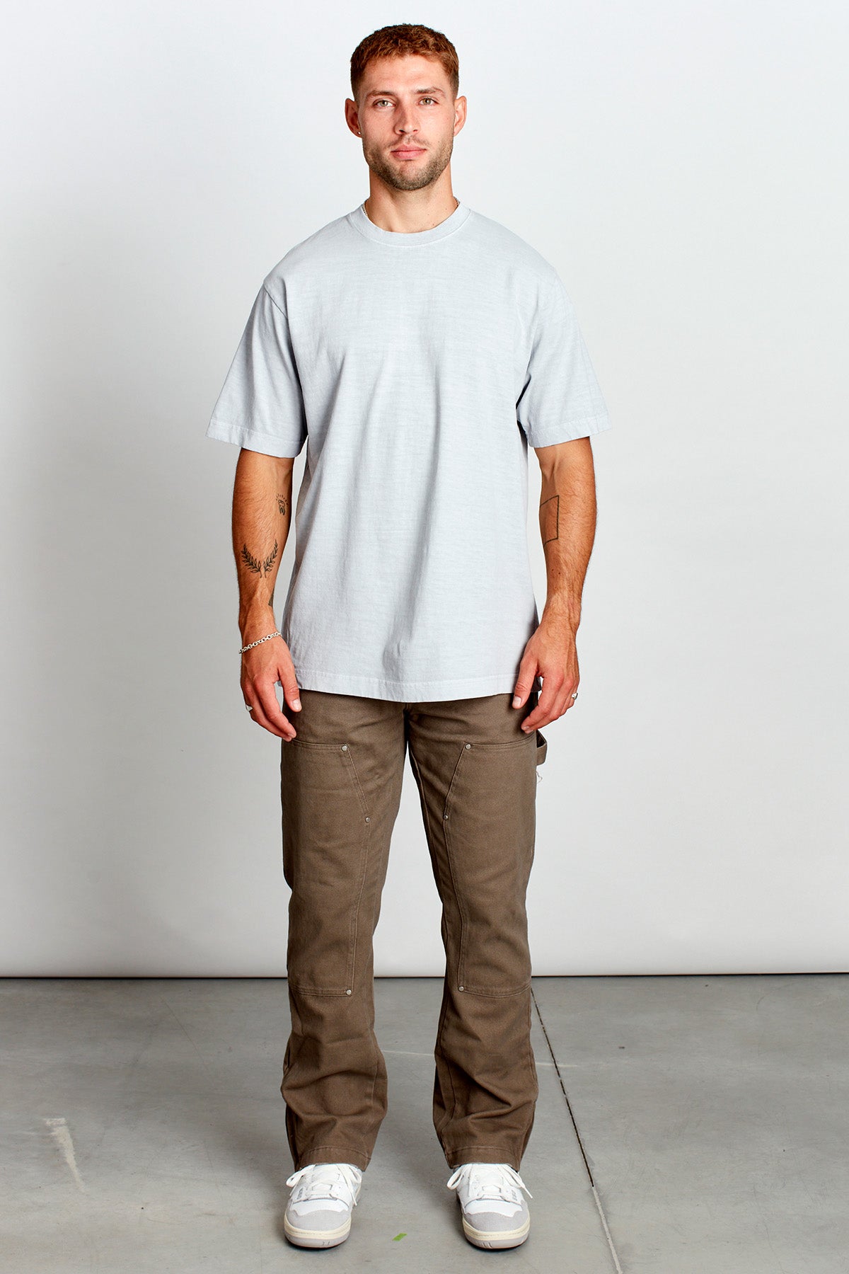 Saturday Society Minimals T-shirt in Cool Grey