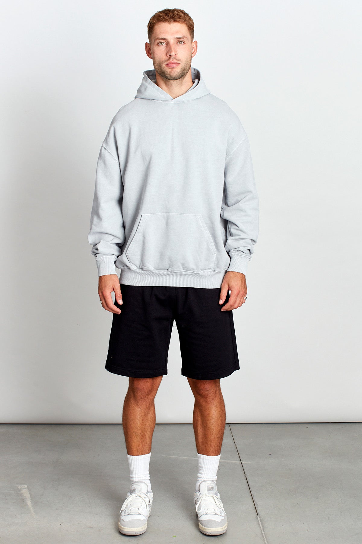 Saturday Society Minimals Hoodie in Cool Grey