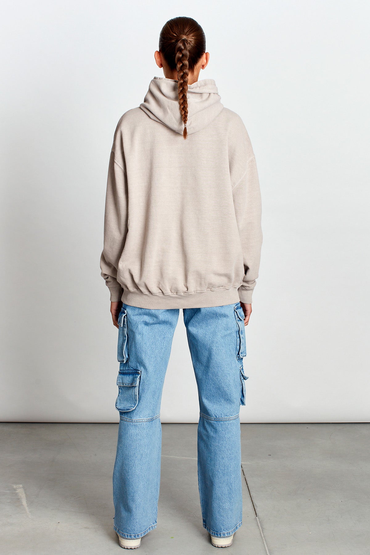 Saturday Society Minimals Hoodie in Light Taupe