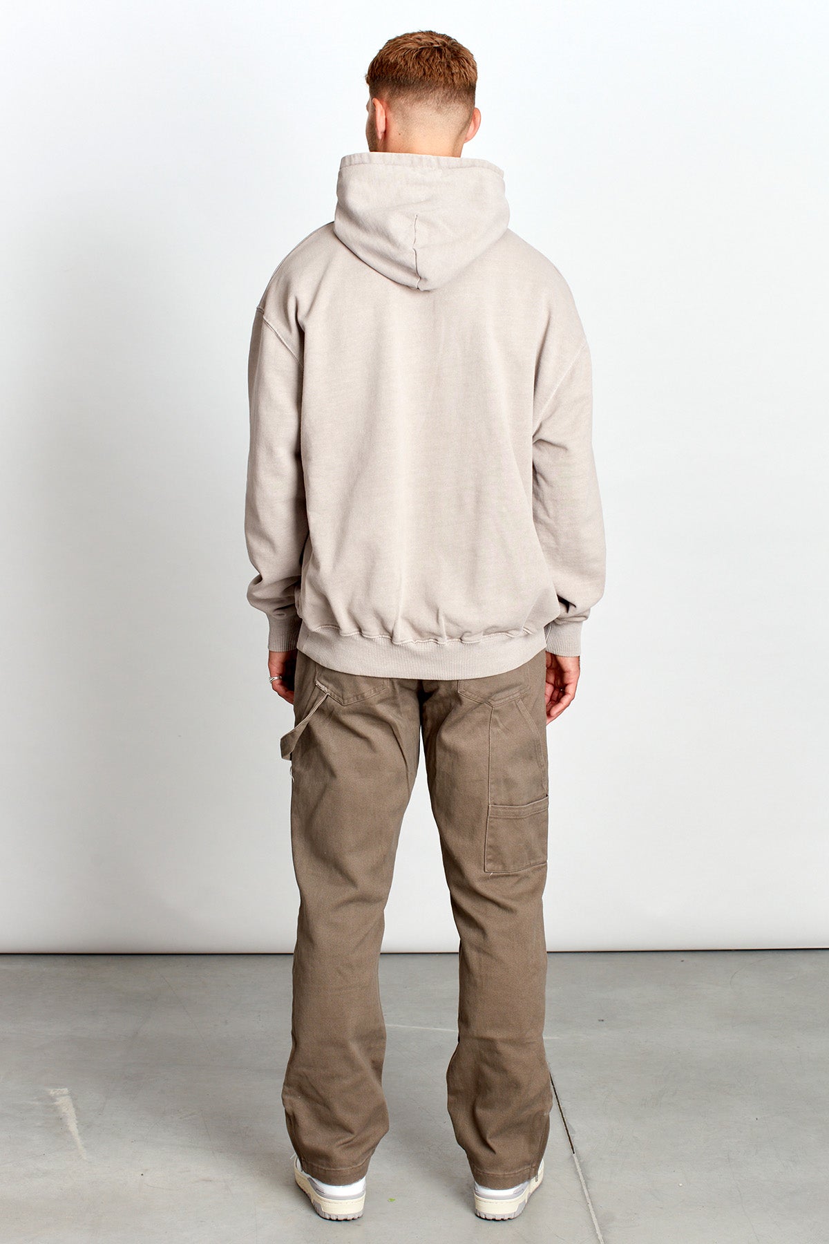 Saturday Society Minimals Hoodie in Light Taupe