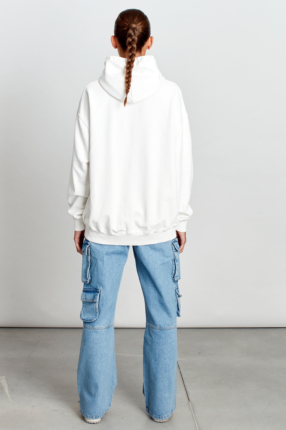 Saturday Society Minimals Hoodie in Vintage White