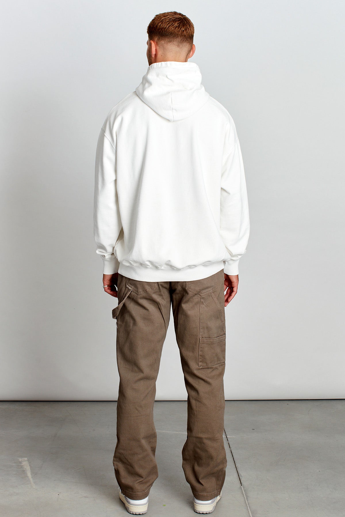 Saturday Society Minimals Hoodie in Vintage White