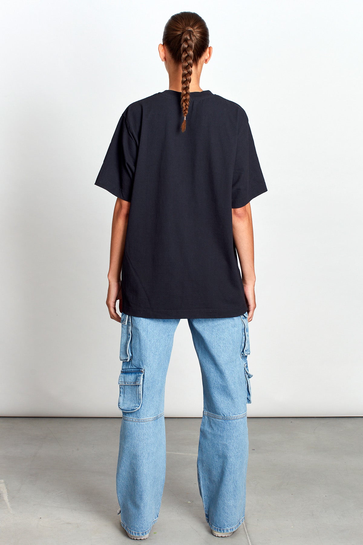 Saturday Society Minimals T-shirt in Washed Black