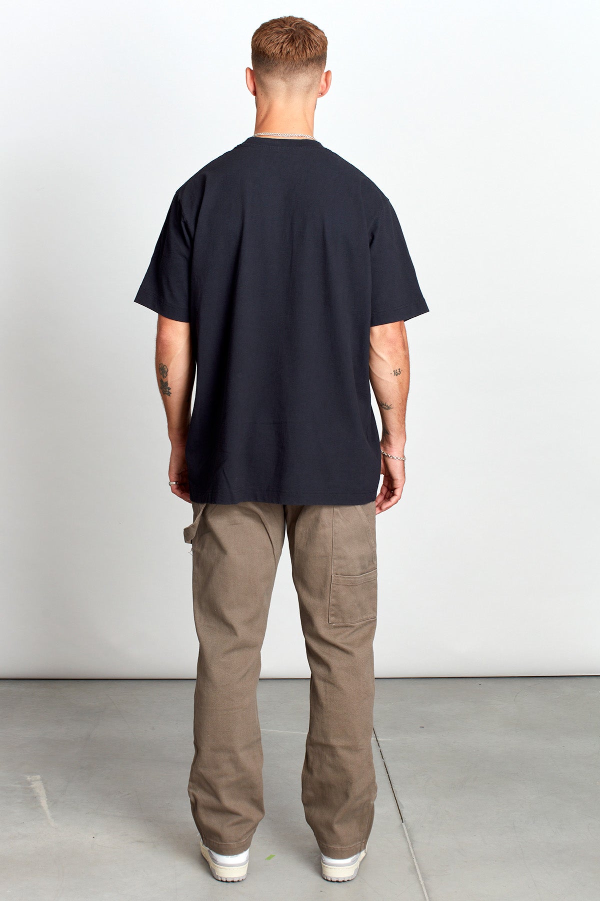 Saturday Society Minimals T-shirt in Washed Black