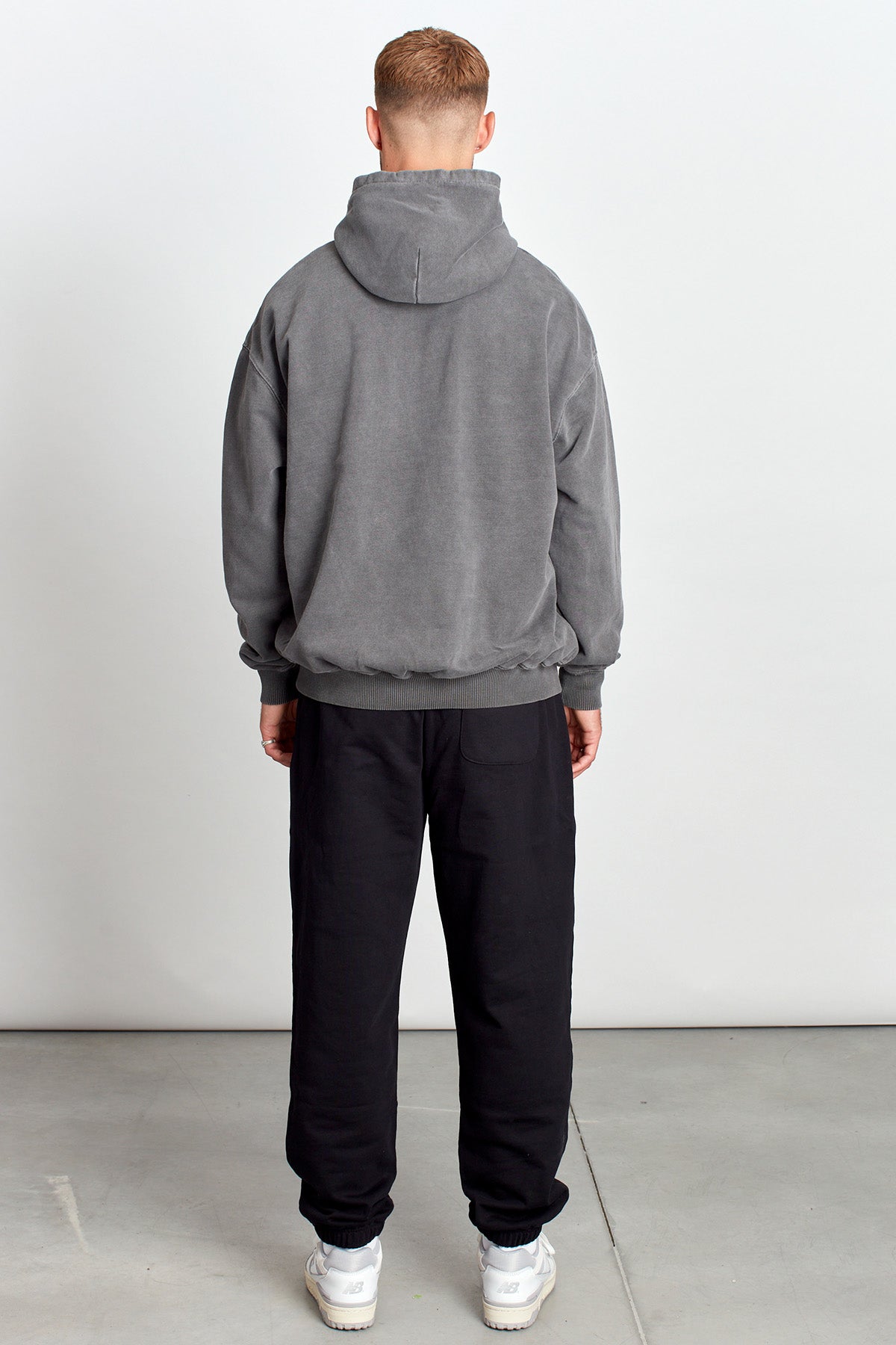 Saturday Society Minimals Hoodie in Washed Grey