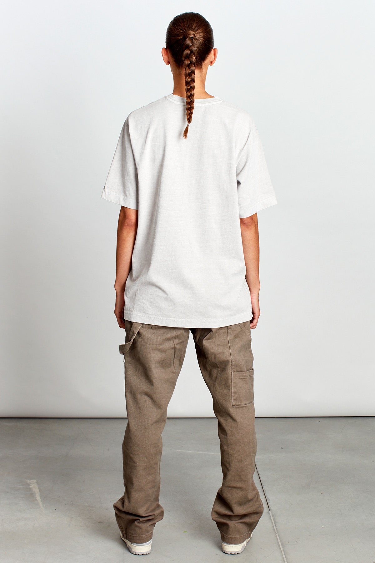 Saturday Society Minimals T-shirt in Washed Stone