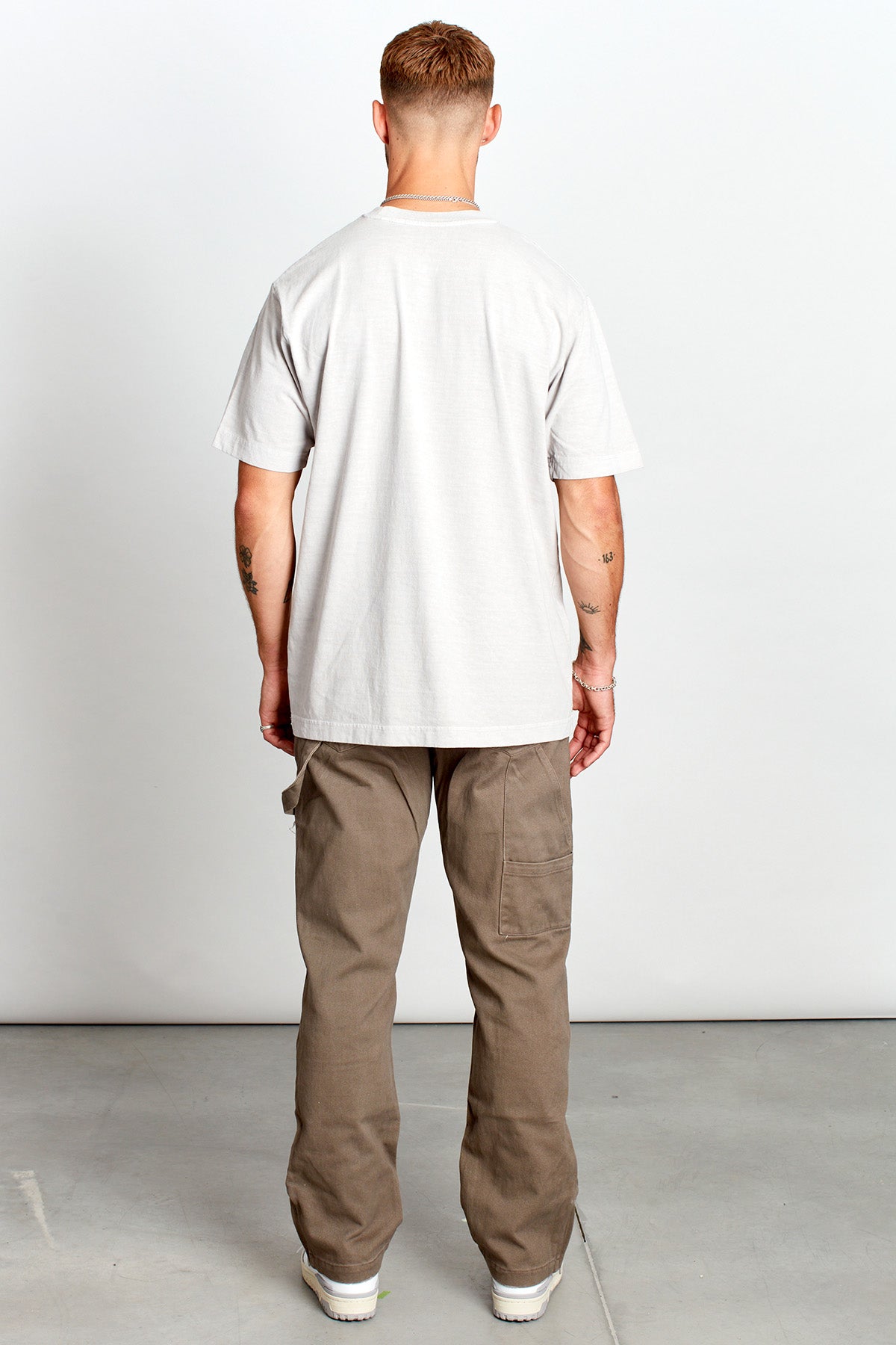 Saturday Society Minimals T-shirt in Washed Stone