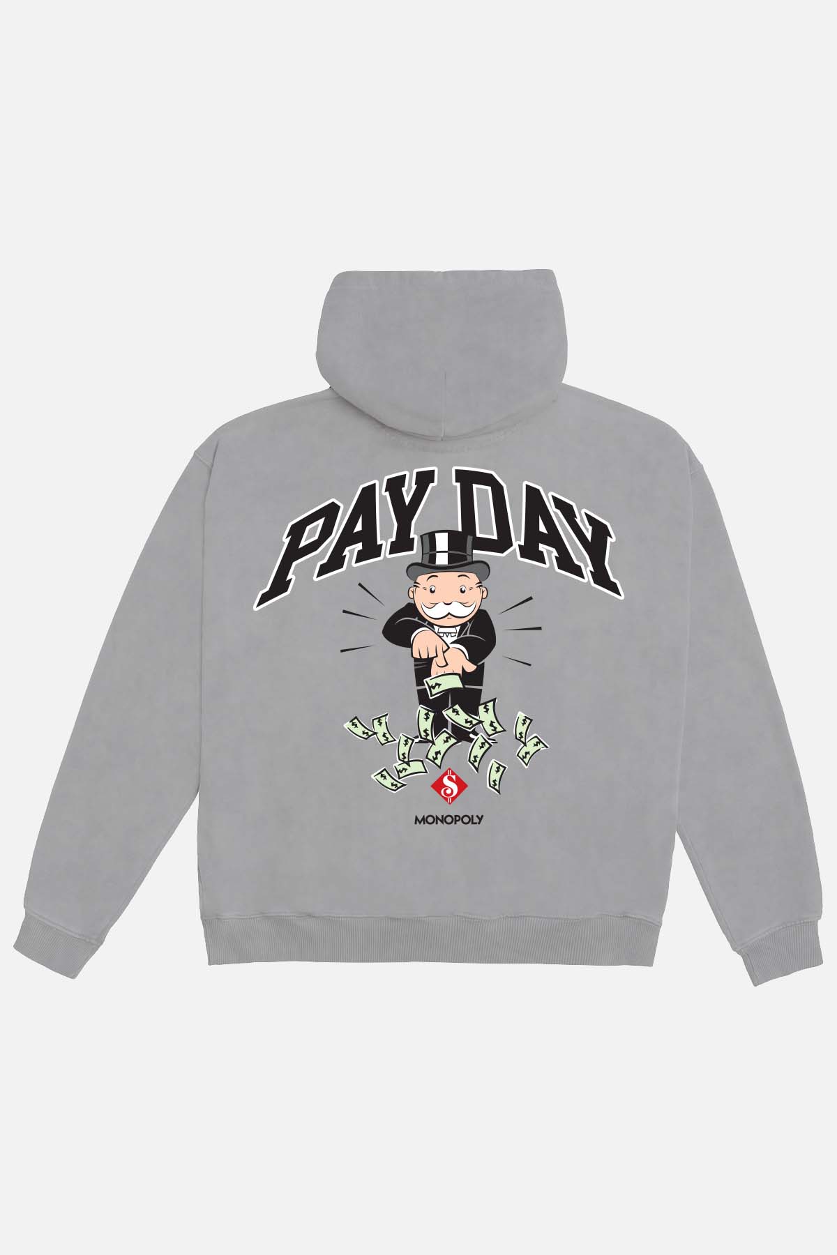 Monopoly Payday Hoodie in Cool Grey