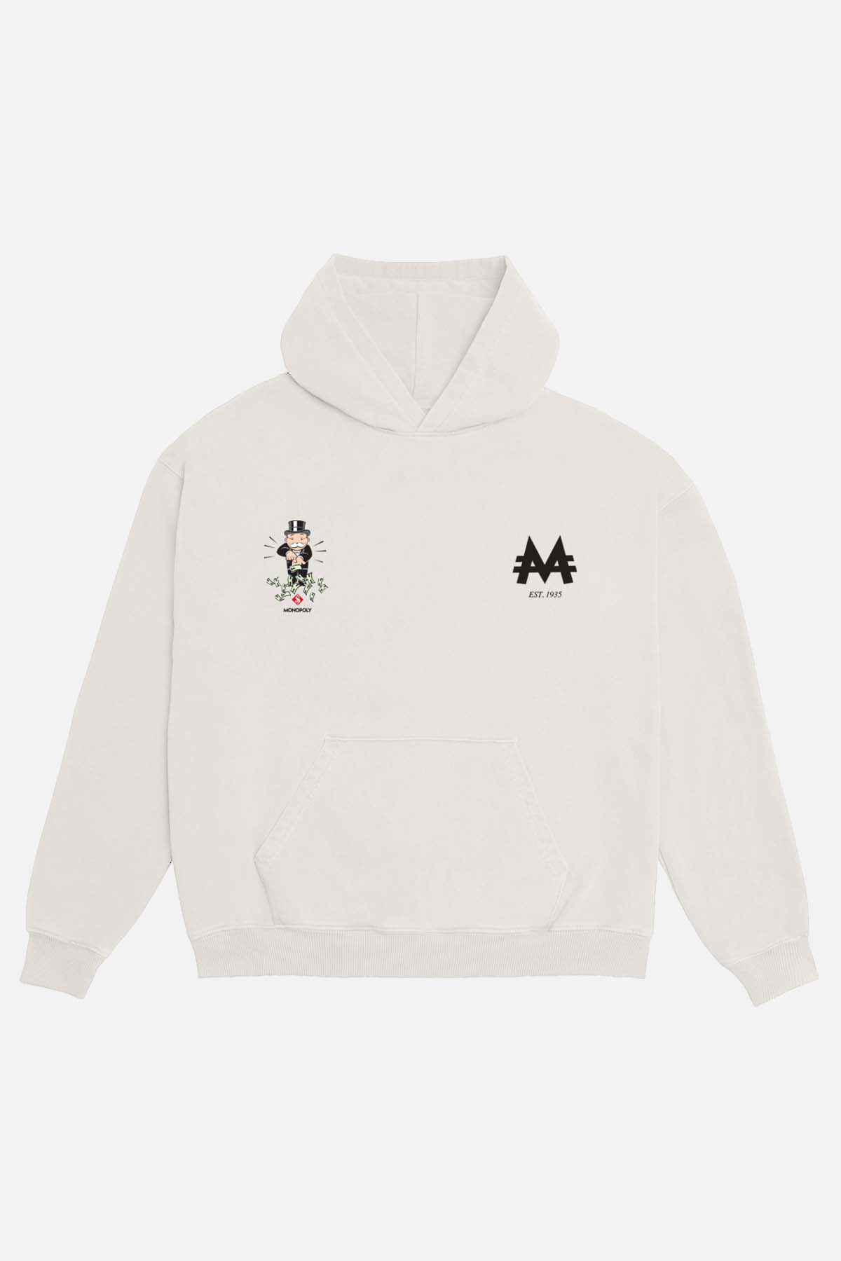 Monopoly Payday Hoodie in Vintage White