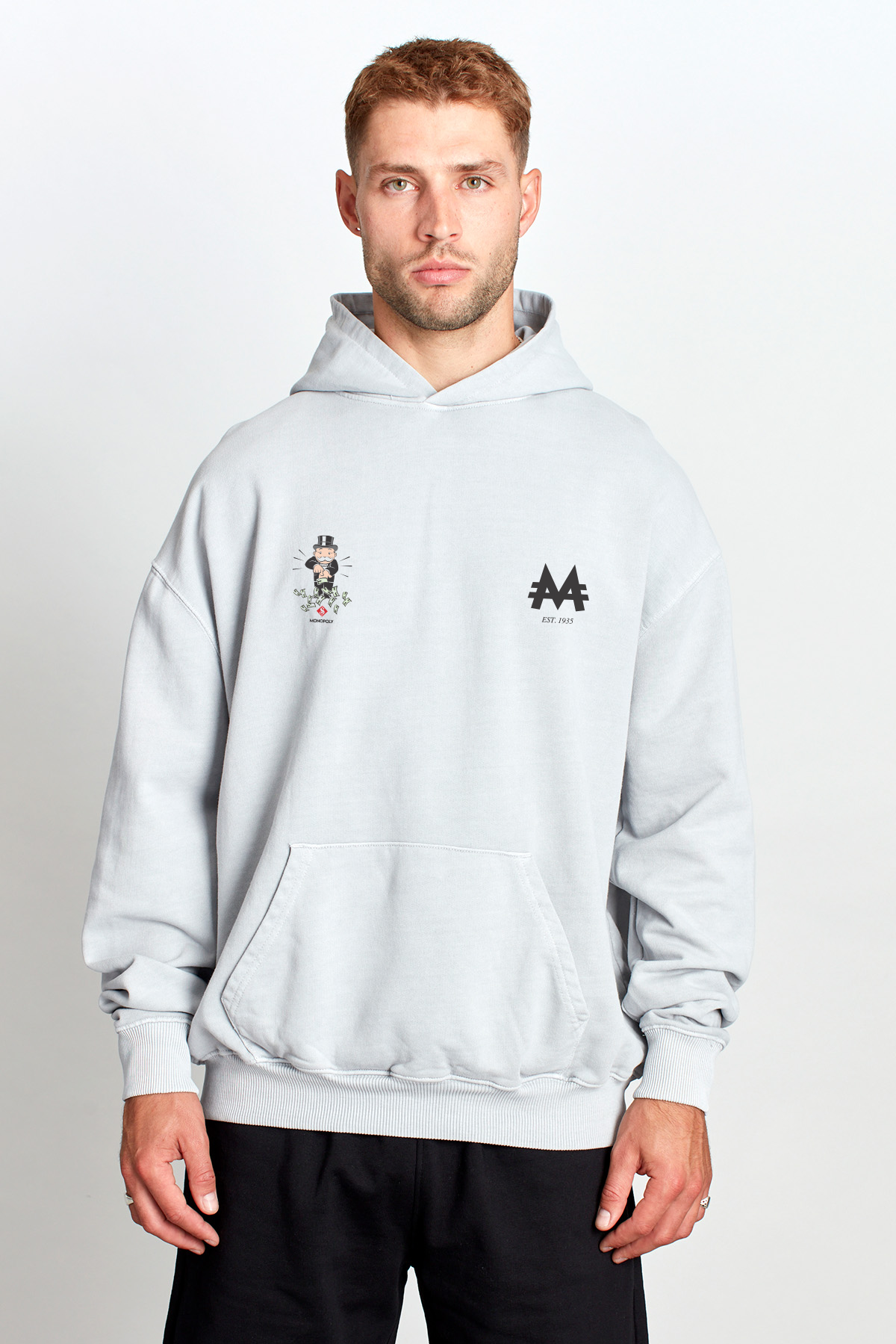 Monopoly Payday Hoodie in Cool Grey