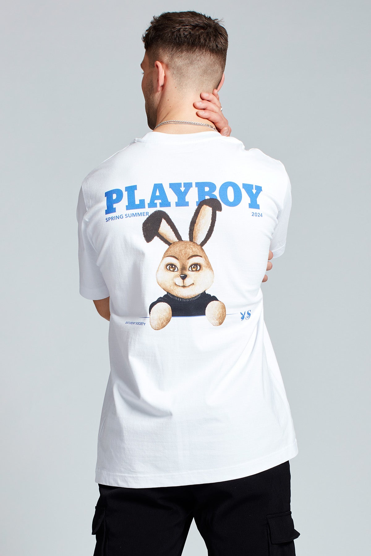 Playboy Bunny T-shirt in White | Mens | Saturday Society