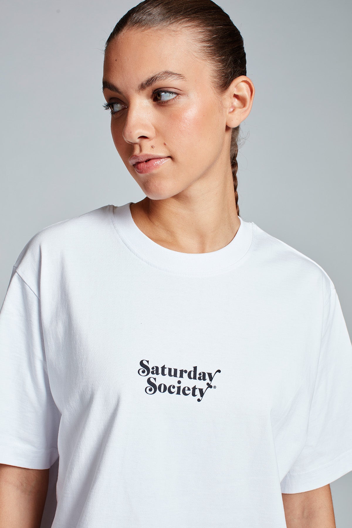 Saturday Society Logo T-shirt in White