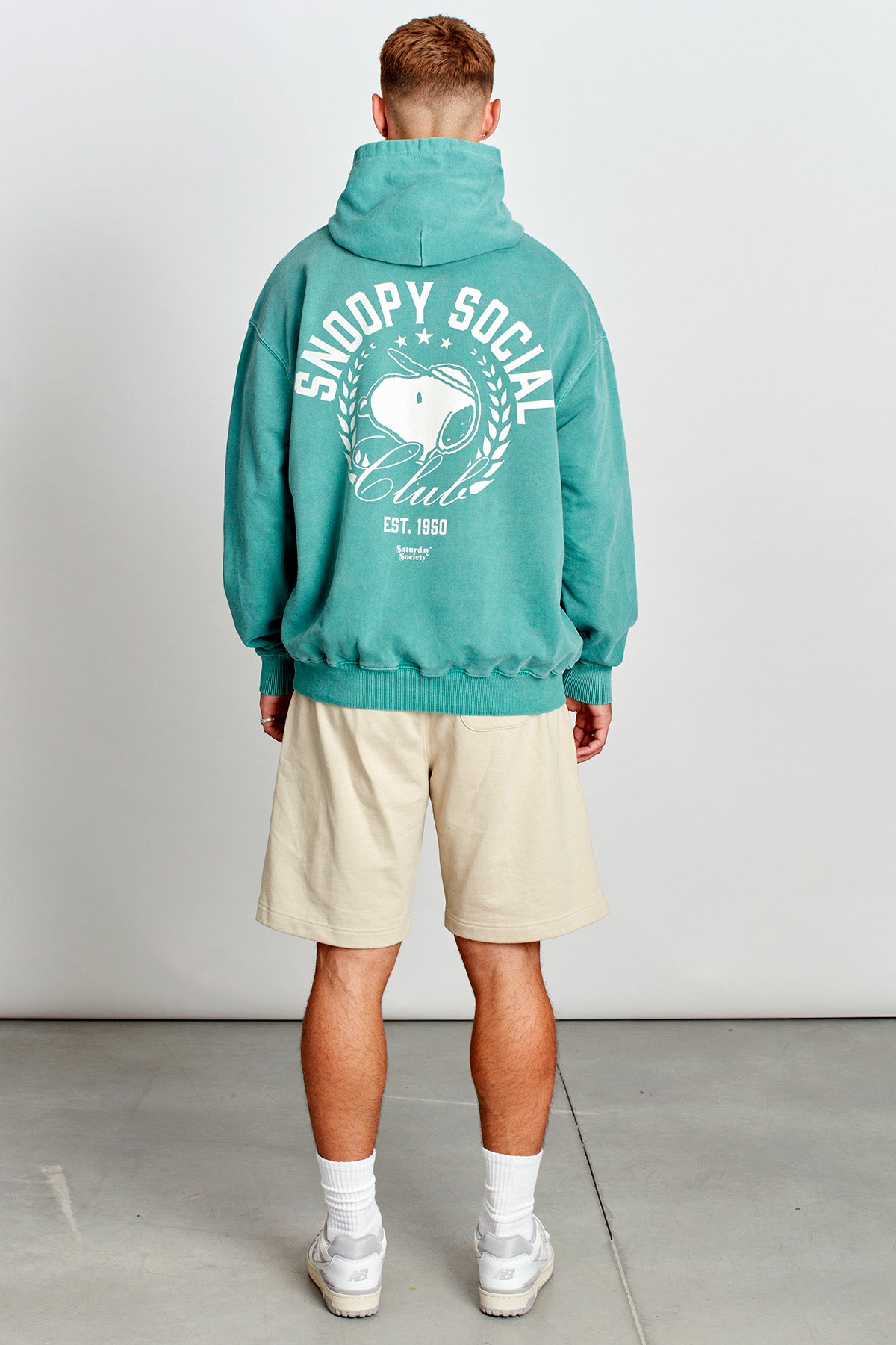 Snoopy Social Club Hoodie in Athletic Green