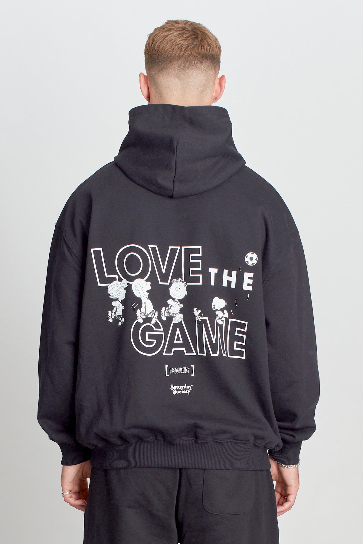 Snoopy Love The Game Hoodie in Black