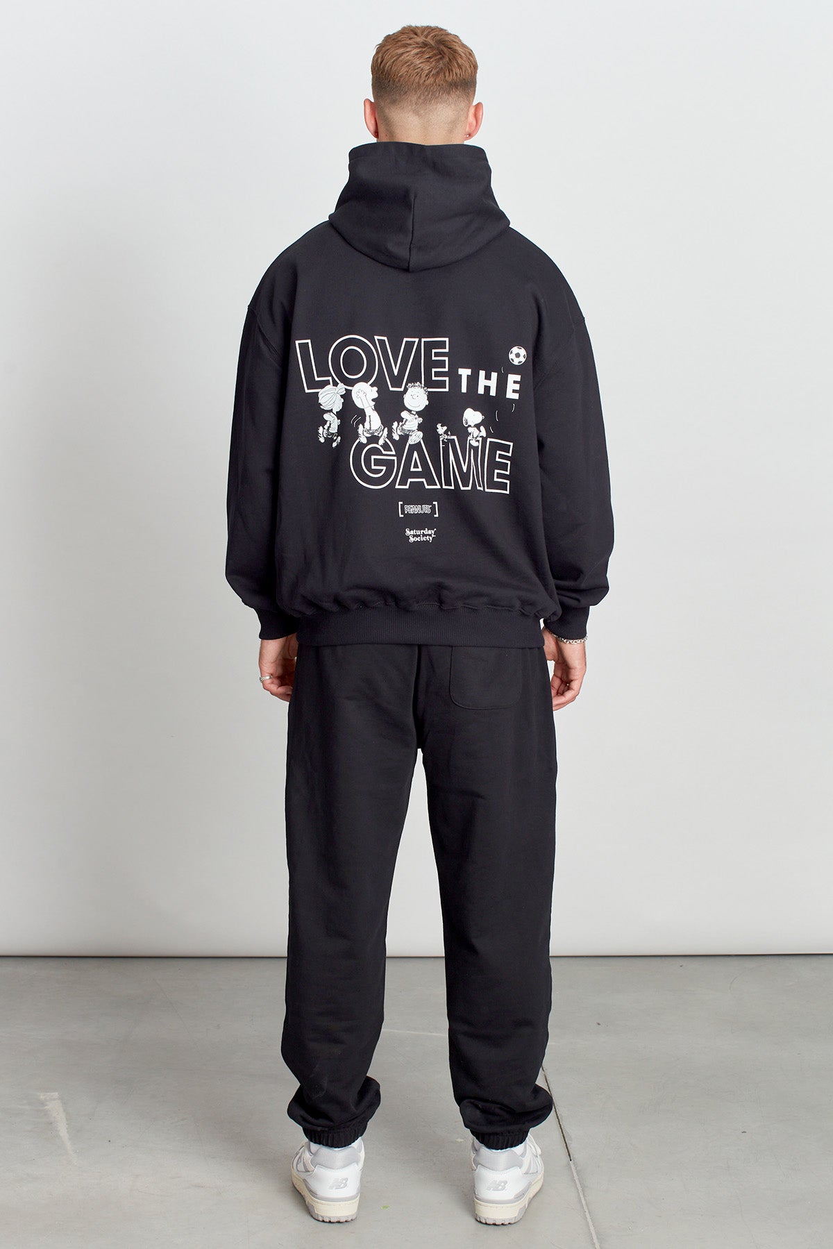 Snoopy Love The Game Hoodie in Black